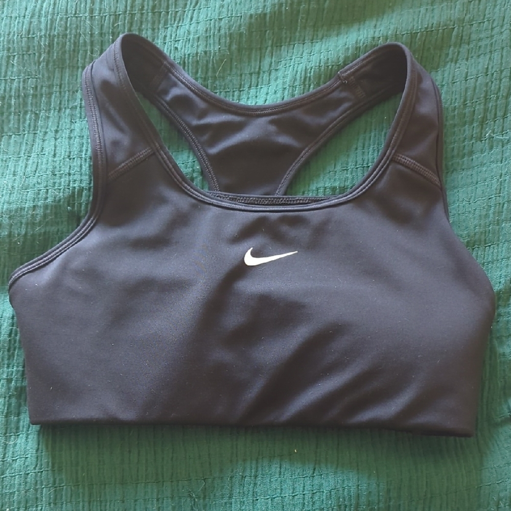 Nike Black Sports Bra with Racerback Design